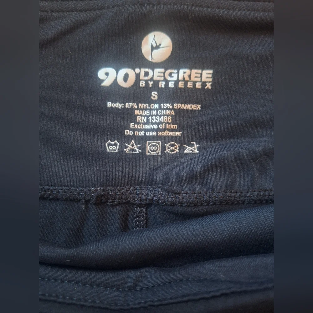 NWOT. 90 Degree By Reflex Classic Black Boot Cut Pants. Inner Pocket - Picture 4 of 5